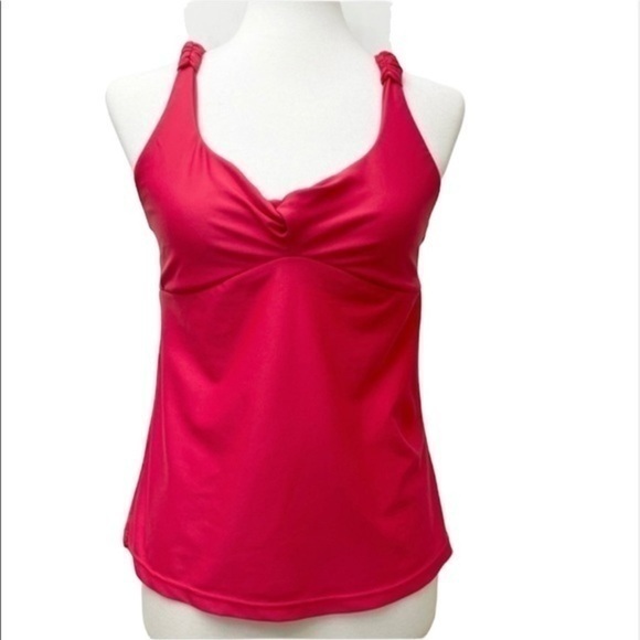Prana Coral Racerback Front Knot Tankini Top - Picture 1 of 5
